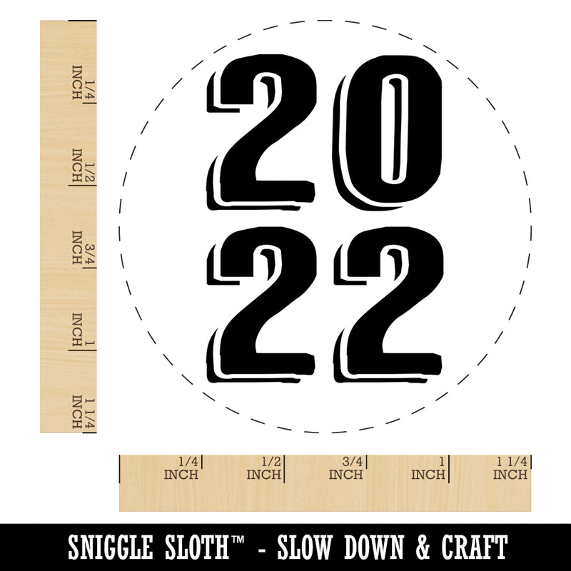 2022 Stacked Graduation Shadow Rubber Stamp for Stamping Crafting Planners