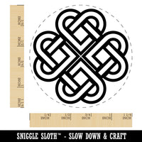 Celtic Shamrock Knot Outline Rubber Stamp for Stamping Crafting Planners