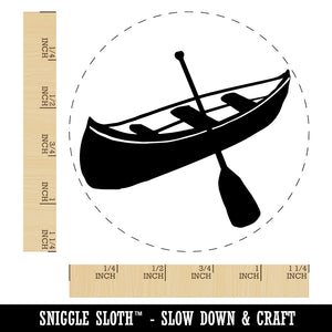 Canoe Water Boat with Paddle Rubber Stamp for Stamping Crafting Planners