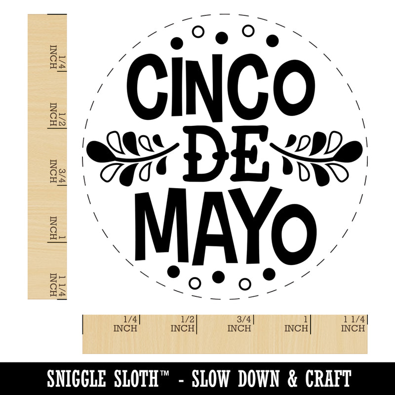 Cinco De Mayo Rubber Stamp for Stamping Crafting Planners