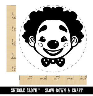 Cute Chibi Circus Party Clown Child Kid Rubber Stamp for Stamping Crafting Planners