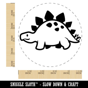 Cute Dinosaur Spiked Stegosaurus Rubber Stamp for Stamping Crafting Planners