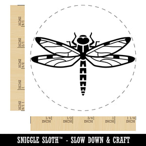 Dazzling Dragonfly Dasher Darner Insect Rubber Stamp for Stamping Crafting Planners