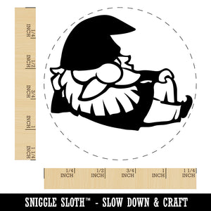 Sexy Lounging Garden Gnome Rubber Stamp for Stamping Crafting Planners