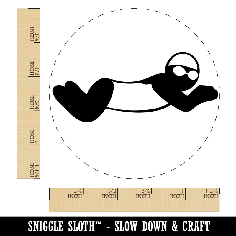 Swimming Swimmer Breaststroke Rubber Stamp for Stamping Crafting Planners
