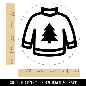 Christmas Ugly Sweater Rubber Stamp for Stamping Crafting Planners