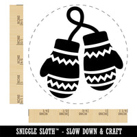 Cozy Winter Mittens Rubber Stamp for Stamping Crafting Planners