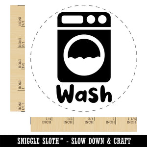 Laundry Wash Washing Machine Rubber Stamp for Stamping Crafting Planners