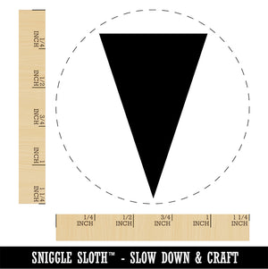 Solid Pennant Triangle Flag Rubber Stamp for Stamping Crafting Planners