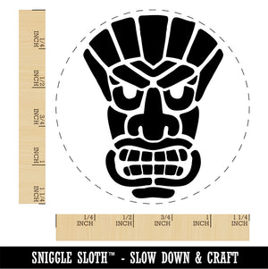 Tiki Mask Rubber Stamp for Stamping Crafting Planners