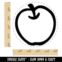 Whole Apple Fruit Rubber Stamp for Stamping Crafting Planners