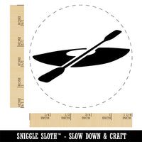 Kayak with Paddle Rubber Stamp for Stamping Crafting Planners