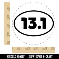 13.1 Half Marathon Runner Rubber Stamp for Stamping Crafting Planners