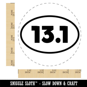 13.1 Half Marathon Runner Rubber Stamp for Stamping Crafting Planners