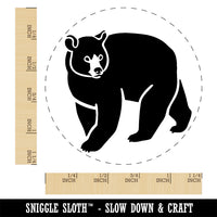 Black Bear Rubber Stamp for Stamping Crafting Planners