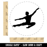 Male Ballet Dancer Jumping Man Boy Rubber Stamp for Stamping Crafting Planners