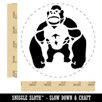 Brawny Gorilla Ape Rubber Stamp for Stamping Crafting Planners