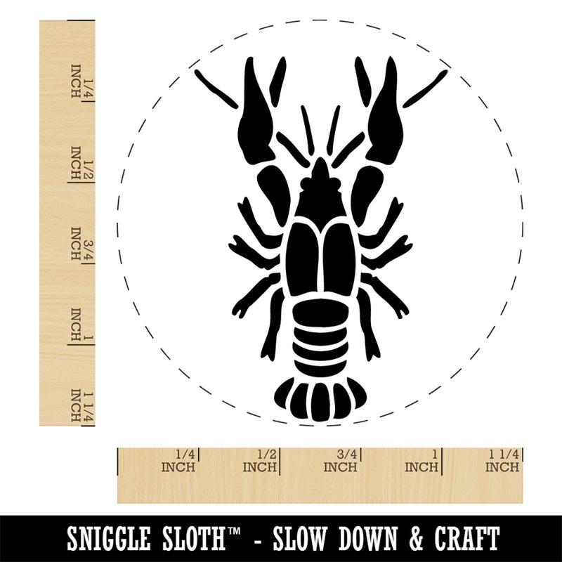 Crawdad Crayfish Mudbug Crustacean Rubber Stamp for Stamping Crafting Planners