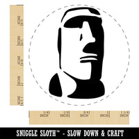 Easter Island Statue Stone Head Monument Rubber Stamp for Stamping Crafting Planners