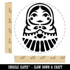 Russian Nesting Doll Matroyshka Babushka Rubber Stamp for Stamping Crafting Planners