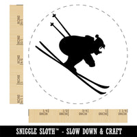 Skiing Ski Tuck Bully Bullet Stance Downhill Rubber Stamp for Stamping Crafting Planners