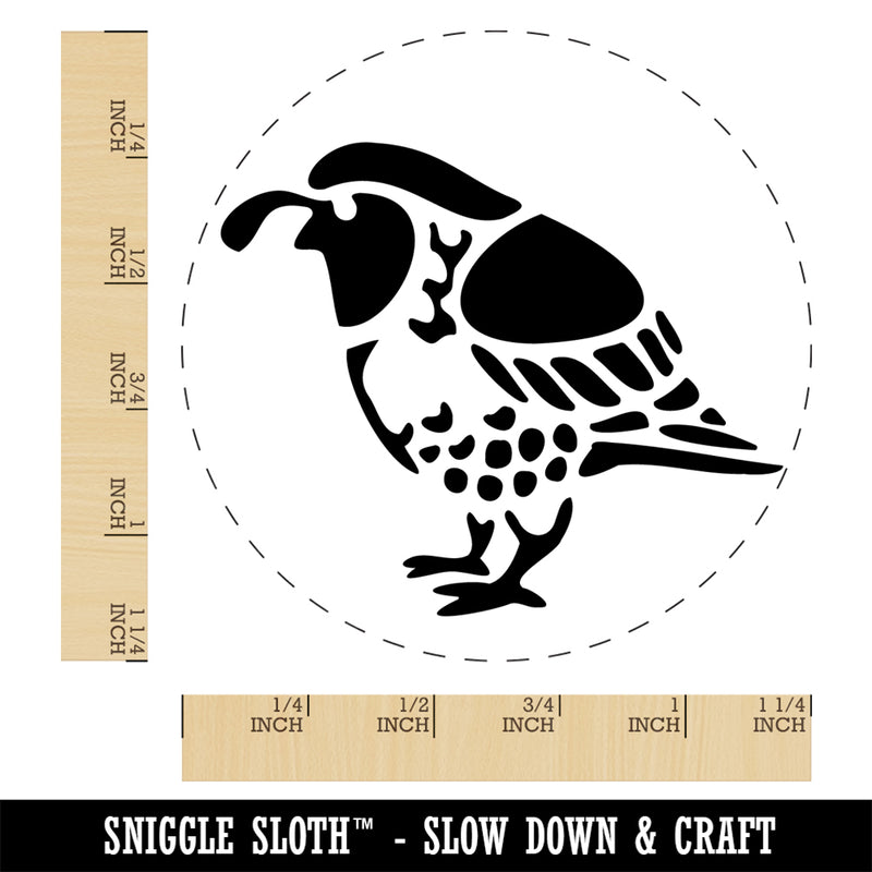 Southwestern Style Tribal Quail Bird Rubber Stamp for Stamping Crafting Planners