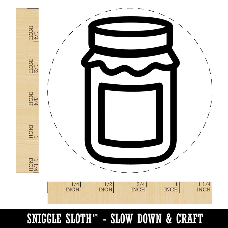 Canning Mason Jar Rubber Stamp for Stamping Crafting Planners