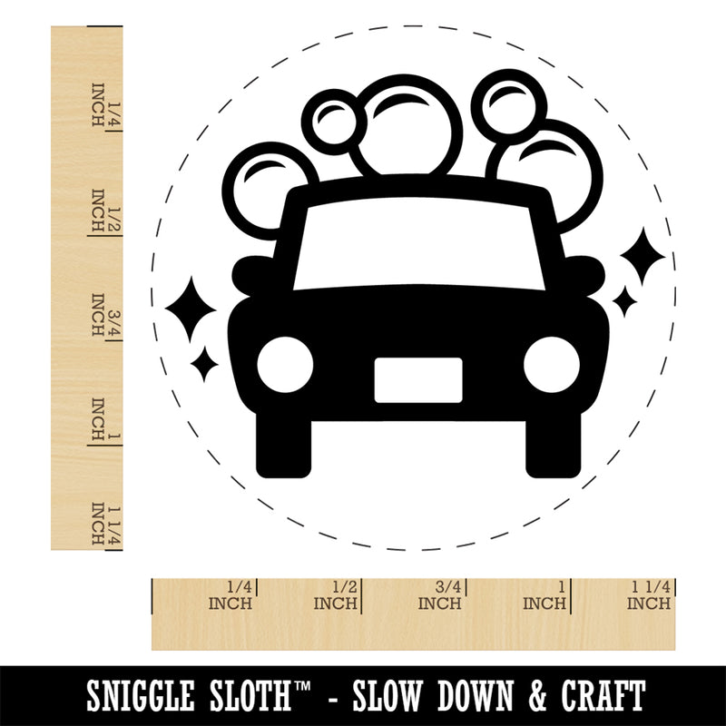 Car Wash Rubber Stamp for Stamping Crafting Planners