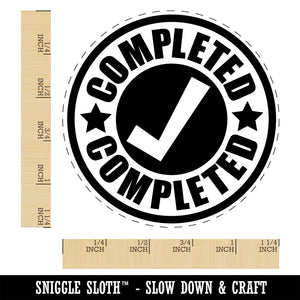 Completed Check Mark Teacher School Rubber Stamp for Stamping Crafting Planners