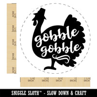 Gobble Gobble Turkey Thanksgiving Rubber Stamp for Stamping Crafting Planners
