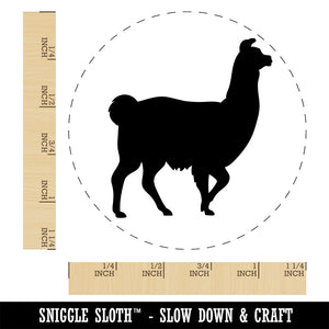 Llama Silhouette Rubber Stamp for Stamping Crafting Planners