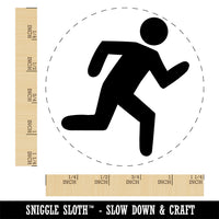 Running Icon Marathon Runner Rubber Stamp for Stamping Crafting Planners