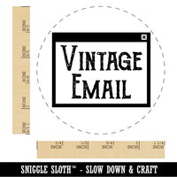 Fun Mail Vintage Email Letter Penpal Rubber Stamp for Stamping Crafting Planners