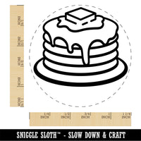 Pancakes Stack Syrup Butter Rubber Stamp for Stamping Crafting Planners
