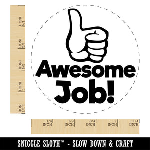 Awesome Job Thumbs Up Compliment Teacher Student Rubber Stamp for Stamping Crafting Planners