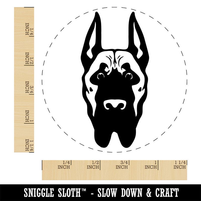 Great Dane Dog Head Pet Rubber Stamp for Stamping Crafting Planners