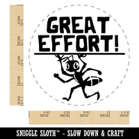Great Effort Strong Ant Carrying Teacher Student Rubber Stamp for Stamping Crafting Planners