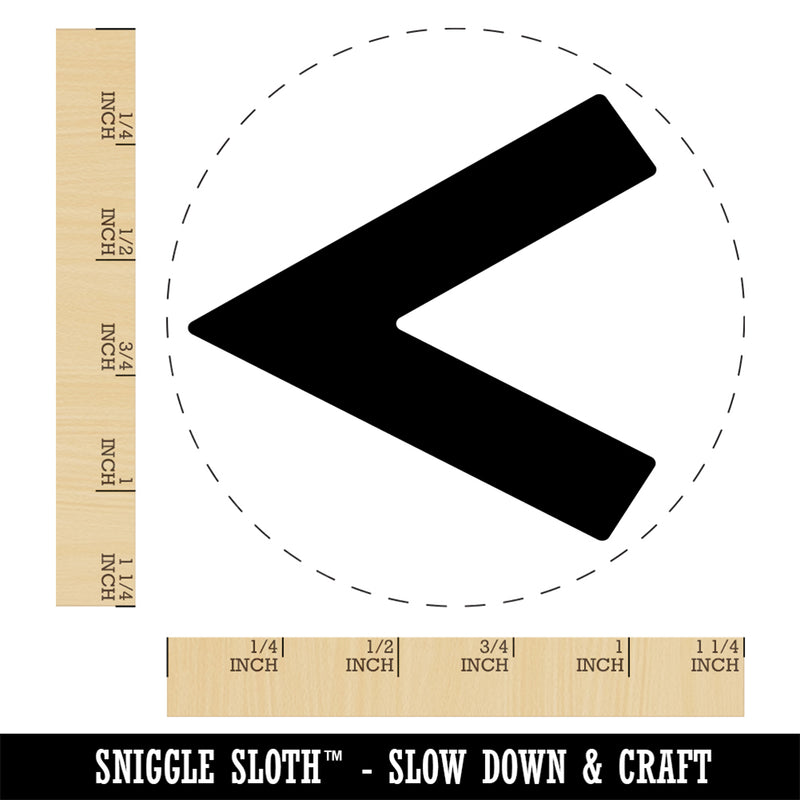 Less Than Math Symbol Rubber Stamp for Stamping Crafting Planners