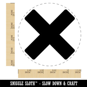 Multiplication Multiply Cross X Math Symbol Rubber Stamp for Stamping Crafting Planners