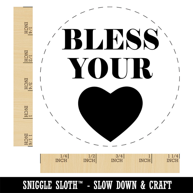 Bless Your Heart Southern Rubber Stamp for Stamping Crafting Planners