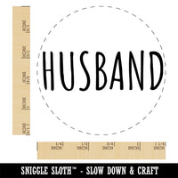 Husband Text Rubber Stamp for Stamping Crafting Planners