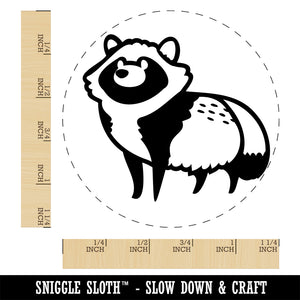 Alert Tanuki Japanese Raccoon Dog Rubber Stamp for Stamping Crafting Planners