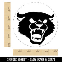 Angry Hissing Cat Face Rubber Stamp for Stamping Crafting Planners