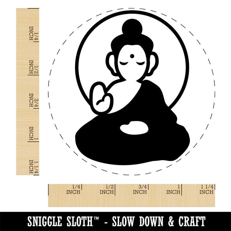 Buddha Siddhartha Gautama Buddhist Buddhism Rubber Stamp for Stamping Crafting Planners