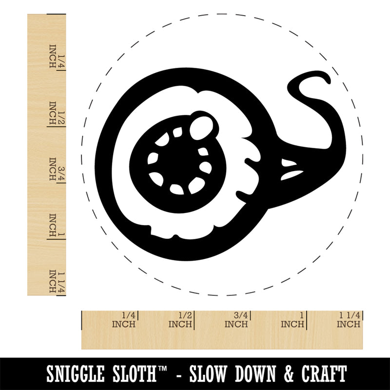 Creepy Eyeball Spooky Rubber Stamp for Stamping Crafting Planners