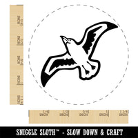 Seagull In Flight Marine Bird Rubber Stamp for Stamping Crafting Planners