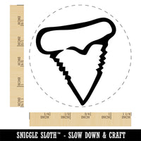 Shark Tooth Fang Rubber Stamp for Stamping Crafting Planners
