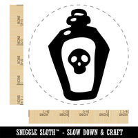 Skull Potion Poison Bottle Rubber Stamp for Stamping Crafting Planners