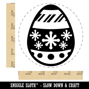 Christmas Ornament Painted Egg Rubber Stamp for Stamping Crafting Planners