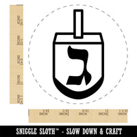 Dreidel Dreidl Jewish Hanukkah Gimel All Rubber Stamp for Stamping Crafting Planners